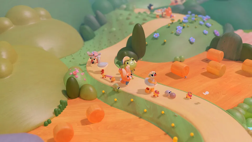 Woodo official Steam screenshot with a wooden character scene